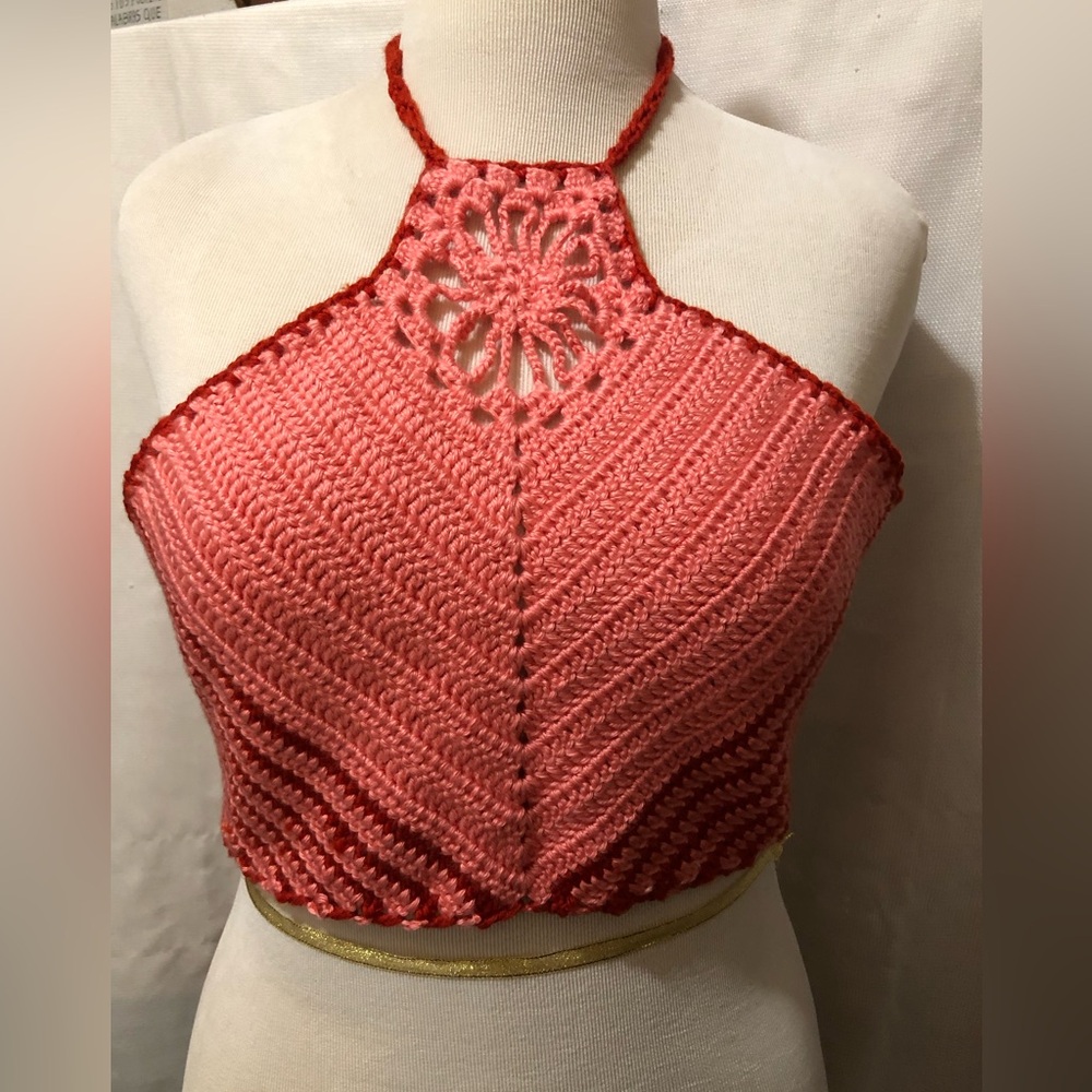New Handmade Crochet beautiful Halter Top